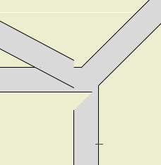 Angled intersection